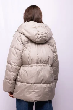 Object Abrigo acolchado capucha Beige Clearance