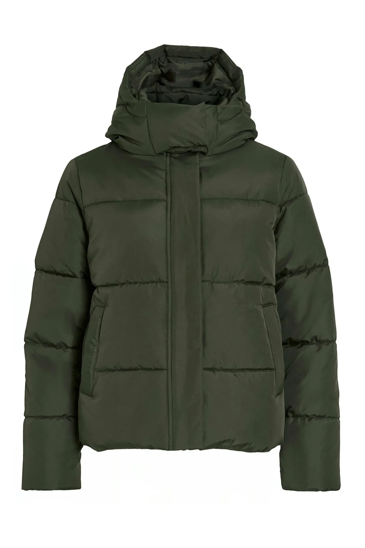 Vila Abrigo acolchado con capucha Verde Clearance
