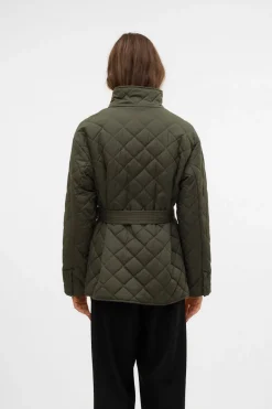 Vero Moda Abrigo acolchado cuello subido Verde Sale