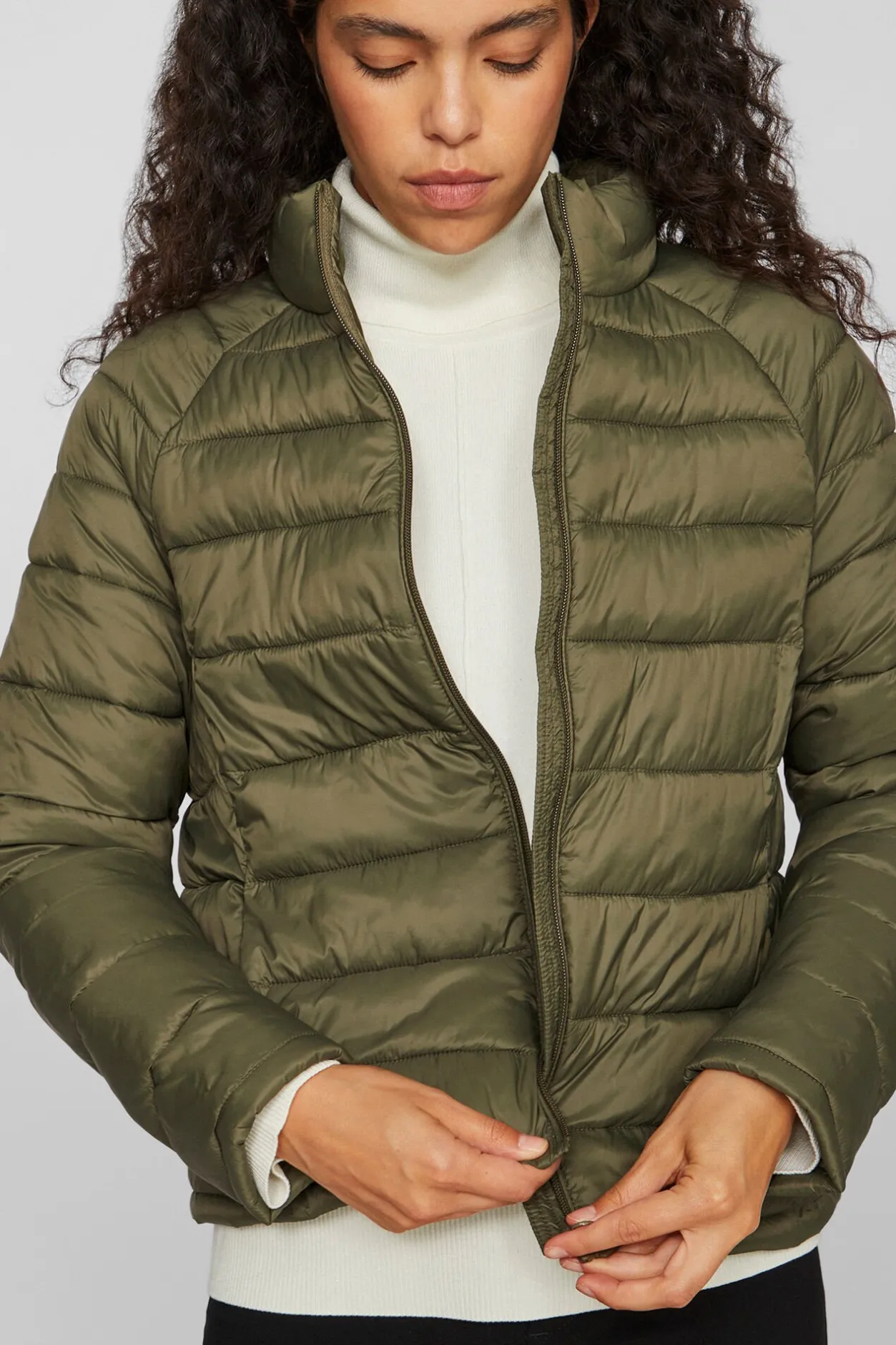 Vila Abrigo acolchado ligero Kaki New
