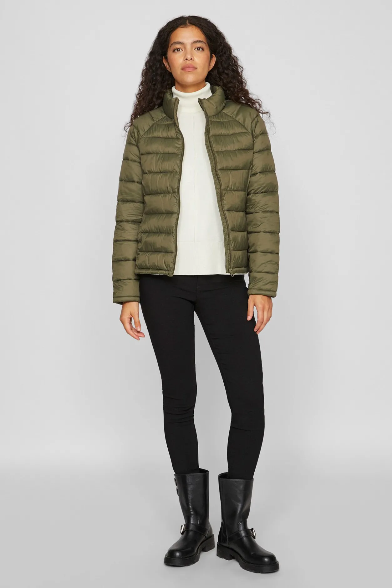 Vila Abrigo acolchado ligero Kaki New
