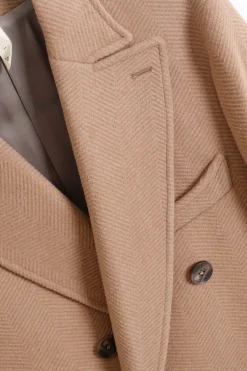 PuroEGO Abrigo cruzado Marr&oacute;n Clearance