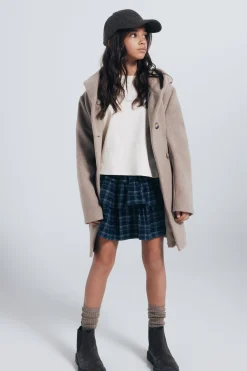 Springfield Kids Abrigo de paño cruzado niña nude New