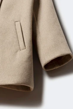 Springfield Kids Abrigo de paño cruzado niña nude New