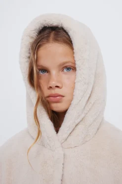 Springfield Kids Abrigo de pelo niña beige Discount