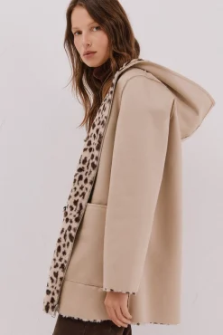 Cortefiel Abrigo efecto doble faz reversible Marfil New