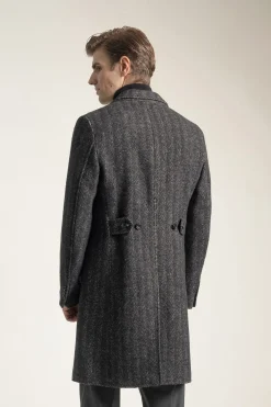 PuroEGO Abrigo espiga gris Gris oscuro Clearance