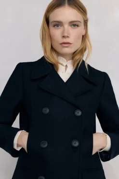 Pedro del Hierro Abrigo estilo marinero Azul Discount