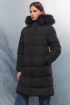 Springfield Abrigo largo acolchado Thermolite negro Sale