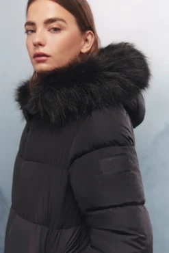 Springfield Abrigo largo acolchado Thermolite negro Sale