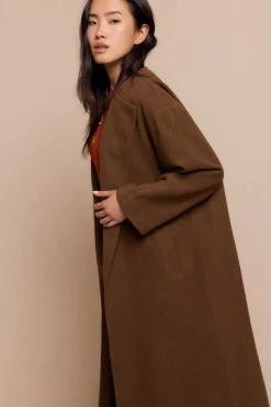 Slowlove Abrigo largo bufanda Kaki Hot