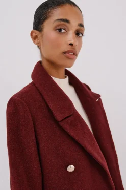 Cortefiel Abrigo largo tejido italiano Vino Online