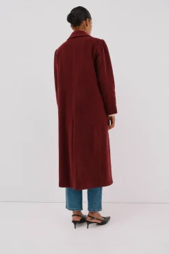 Cortefiel Abrigo largo tejido italiano Vino Online