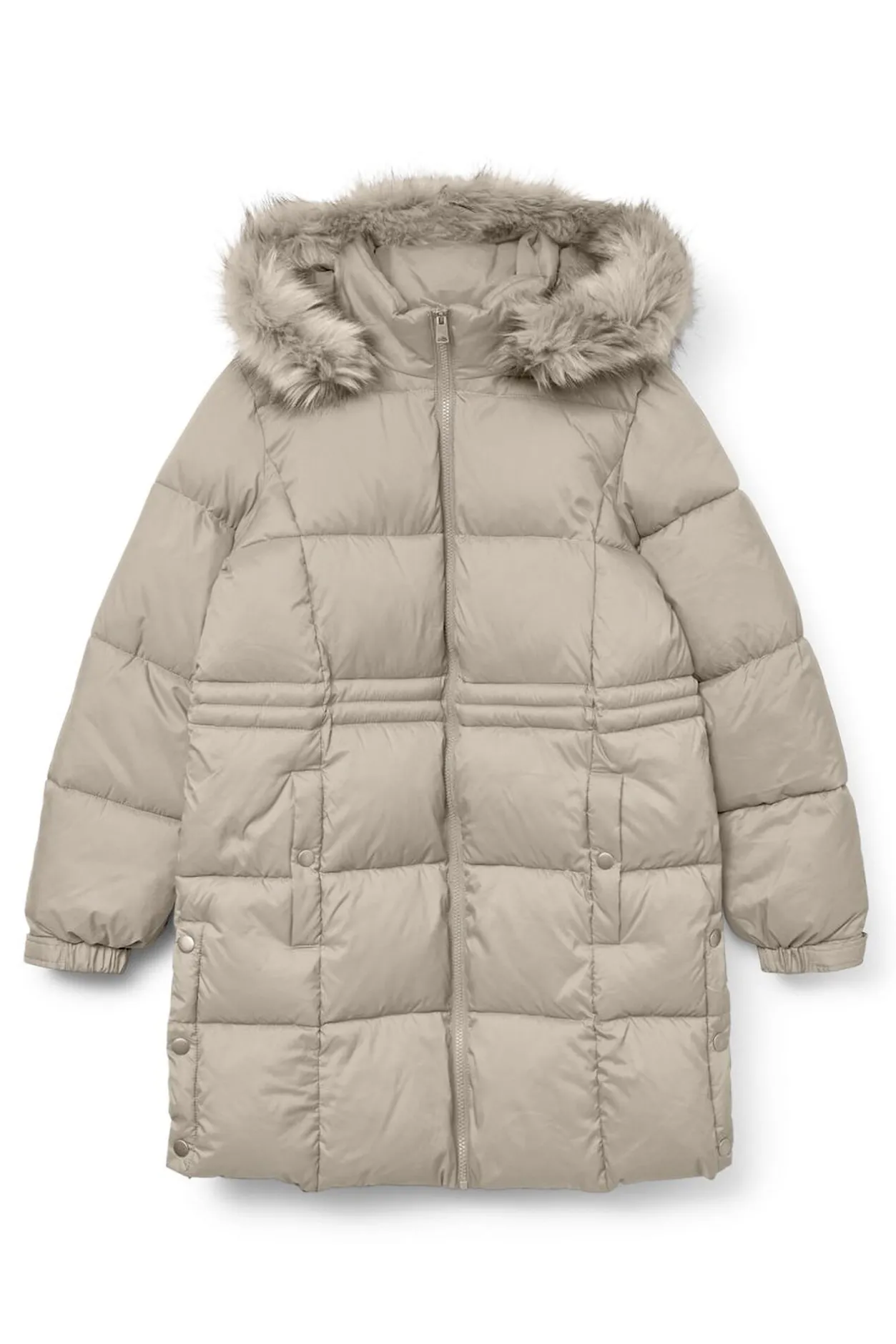 Vero Moda Abrigo midi acolchado Beige Sale