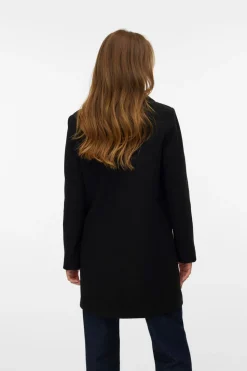 Vero Moda Abrigo midi de paño Negro Outlet