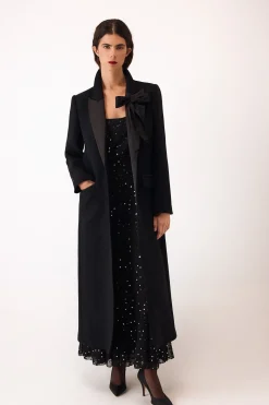 Pedro del Hierro Abrigo contraste Negro