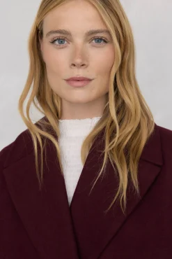 Pedro del Hierro Abrigo oversize Burdeos Hot