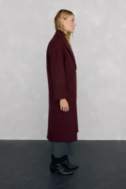 Pedro del Hierro Abrigo oversize Burdeos Hot