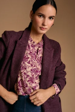 Polín Et Moi Abrigo paño Amaia Vino Hot