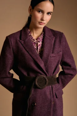 Polín Et Moi Abrigo paño Amaia Vino Hot