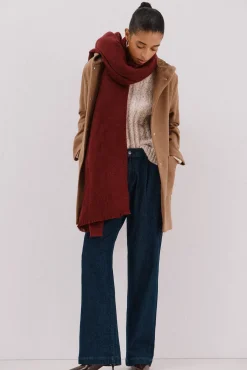 Cortefiel Abrigo paño capucha Beige New