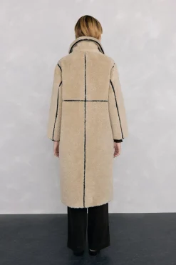 Pedro del Hierro Abrigo reversible de efecto pelo Crudo Sale