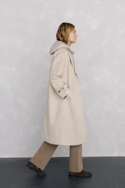 Pedro del Hierro Abrigo y chaleco interior Beige Discount