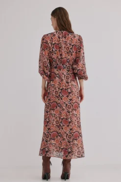 Hoss Intropia Aitana. Vestido estampado Estampado Marron Sale