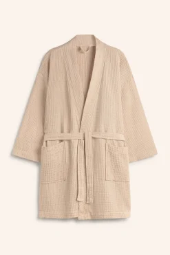 Calma House Albornoz de nido de abeja mostaza Jupiter amarillo Best