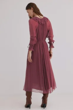 Hoss Intropia Alejandra. Vestido fluido Rosa Outlet