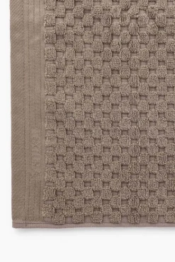 Textura Alfombra baño rizo algodón bambú 50x70cm. gris Discount