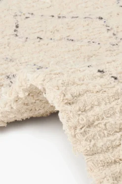 Calma House Alfombra de algodón flameado Mayo beige Clearance