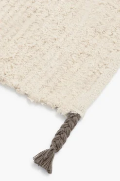 Calma House Alfombra de algodón flameado Mayo beige Clearance