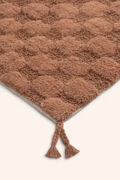 Calma House Alfombra de baño a cuadros en tono tierra Oslo naranja Online