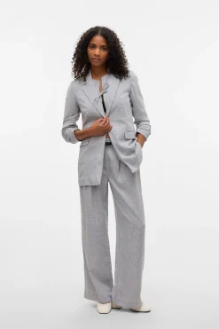 Vero Moda Americana abierta con solapa Gris Hot