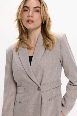 Vila Americana abotonada cruzada Gris Best