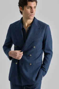 PuroEGO Americana cruzada efecto lino Azul Best