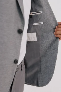 Cortefiel Americana de punto Gris oscuro New