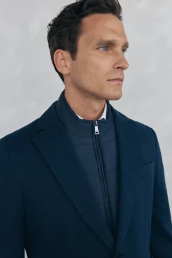 Pedro del Hierro Americana de punto básica vistas desmontables Azul Best