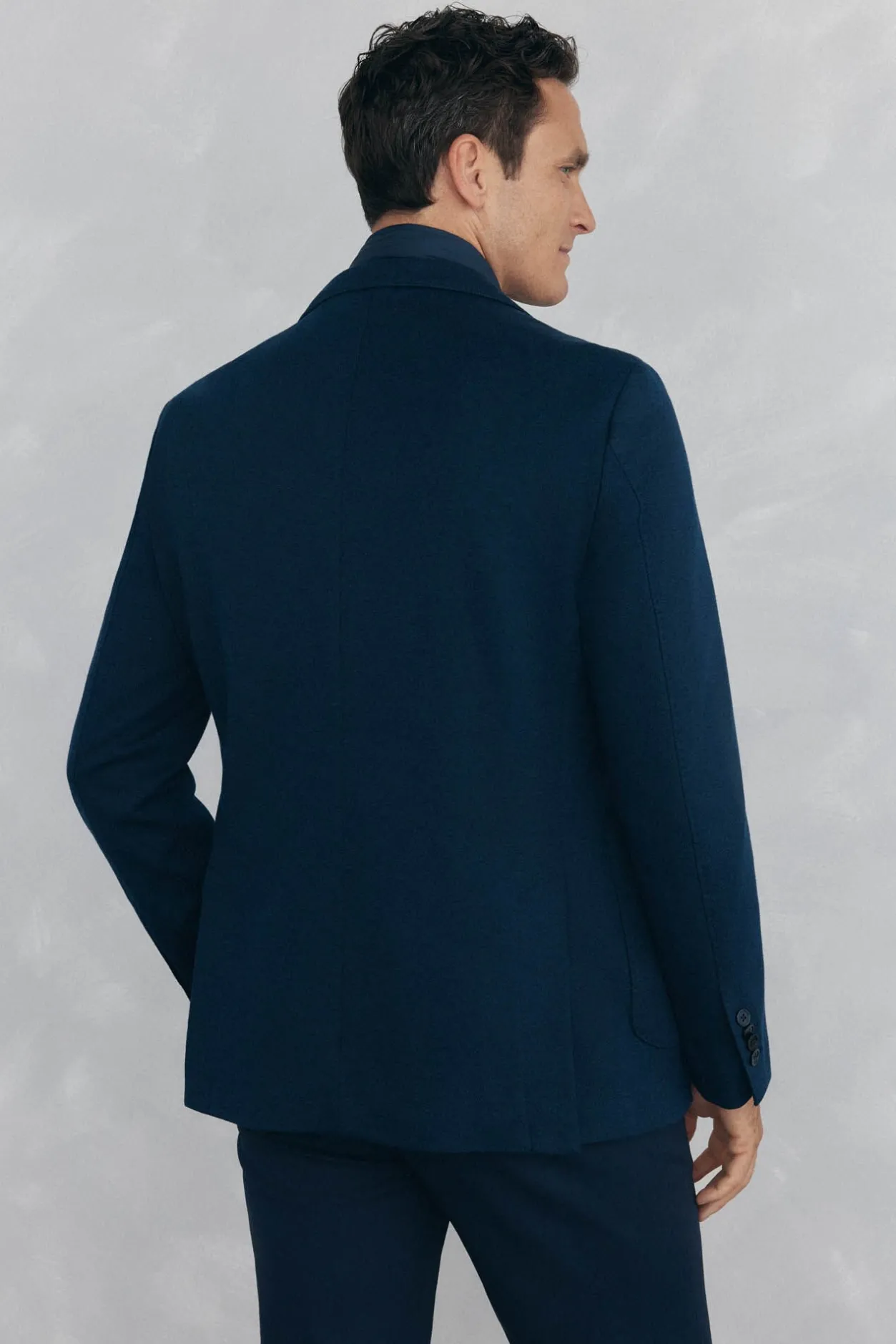 Pedro del Hierro Americana de punto básica vistas desmontables Azul Best