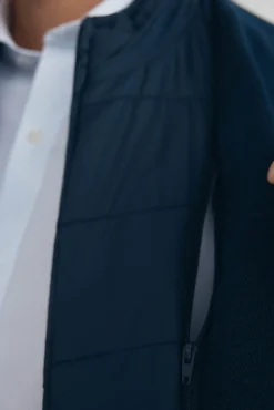 Pedro del Hierro Americana de punto básica vistas desmontables Azul Best