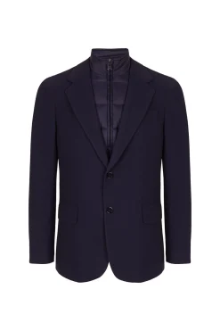 Pedro del Hierro Americana de punto básica vistas desmontables Azul Best