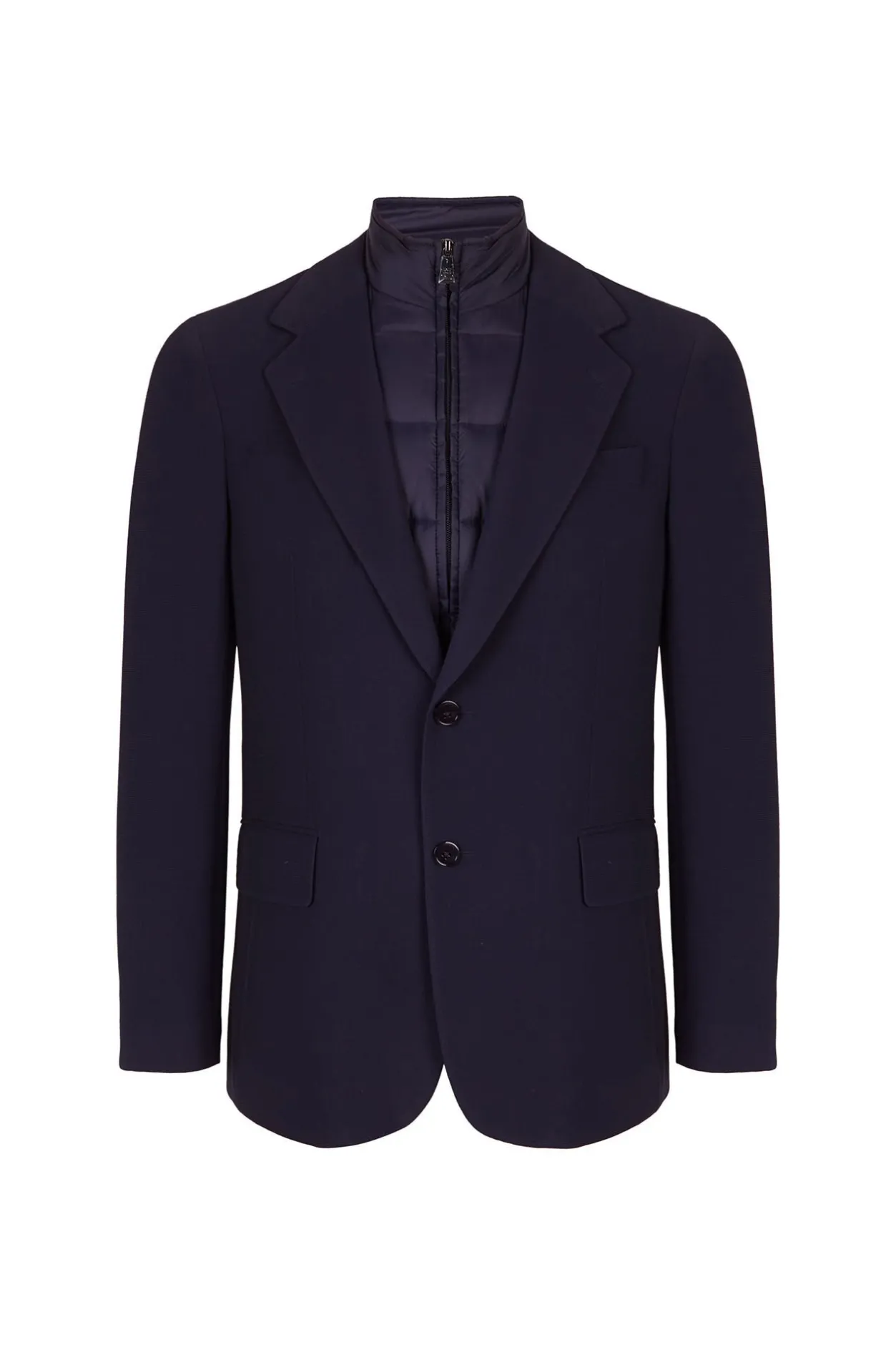 Pedro del Hierro Americana de punto básica vistas desmontables Azul Best