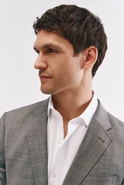 Cortefiel Americana estructura slim fit Gris Best