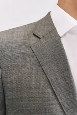 Cortefiel Americana estructura slim fit Gris Best