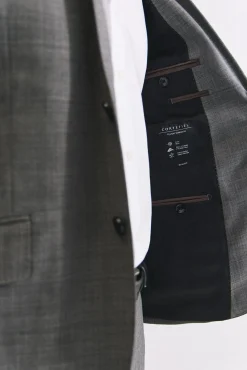 Cortefiel Americana estructura slim fit Gris Best