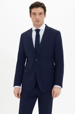 Cortefiel Americana lisa coolmax® Azul marino Hot