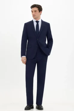 Cortefiel Americana lisa coolmax® Azul marino Hot