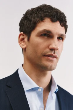 Cortefiel Americana micro raya serie XXI Azul marino Clearance