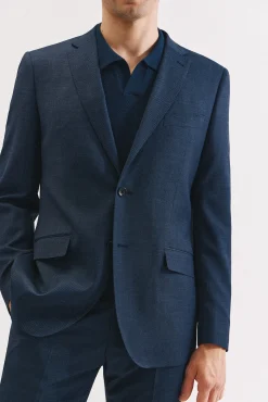 Cortefiel Americana ojo de perdiz coolmax Azul Discount